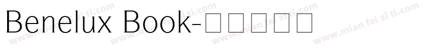 Benelux Book字体转换
